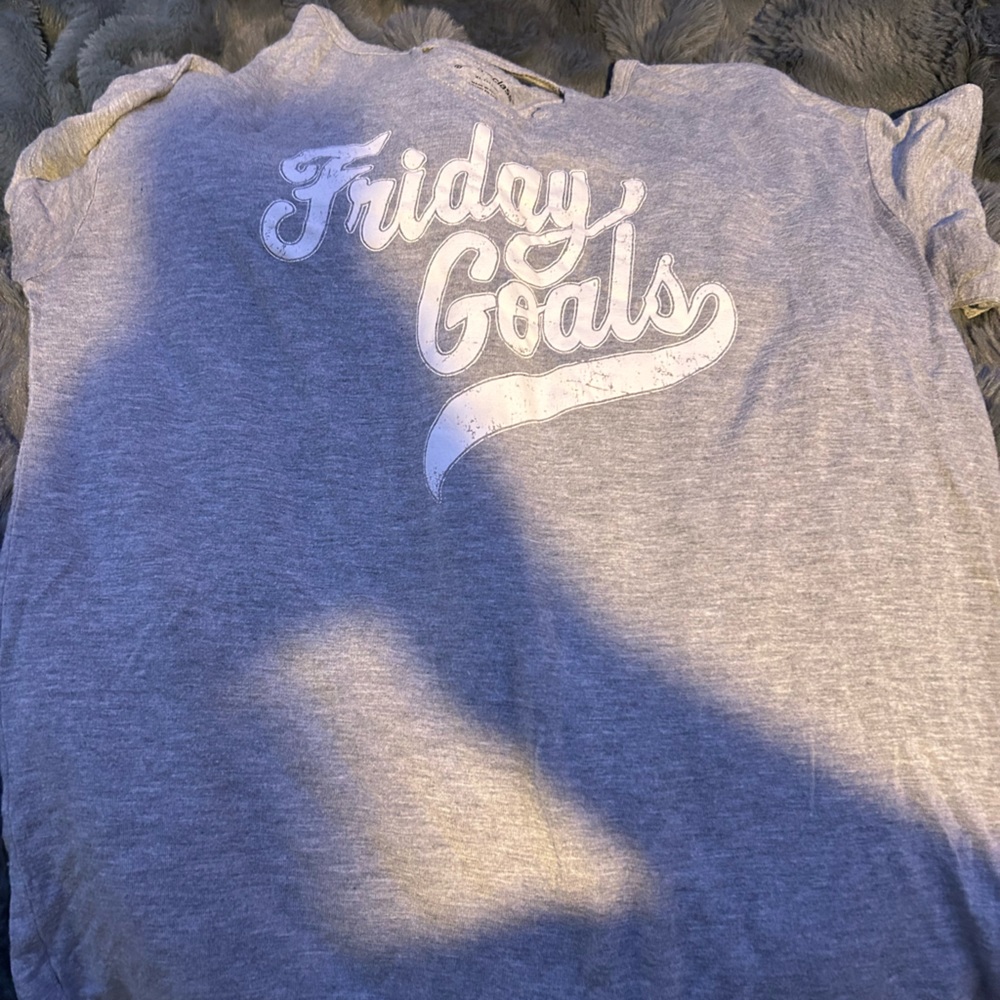 🩶Gray "Friday goals" shirt